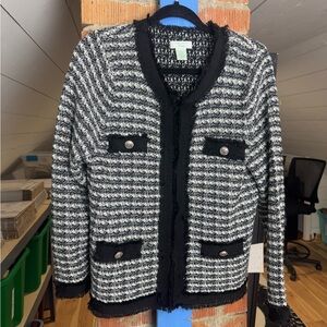 Laura Ashley Tweed Old Money Wool Jacket